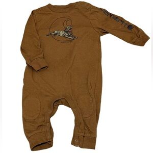 Carhartt Brown Footies One Piece